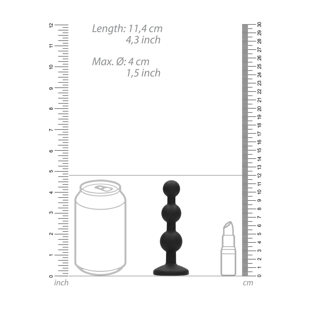 Silicone Beaded Diamond Butt Plug