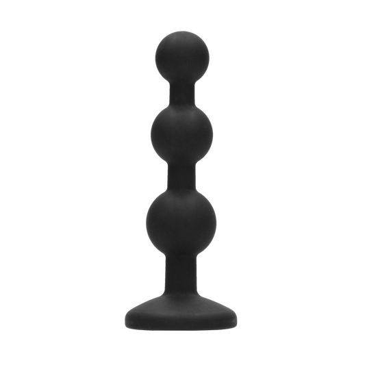 Silicone Beaded Diamond Butt Plug