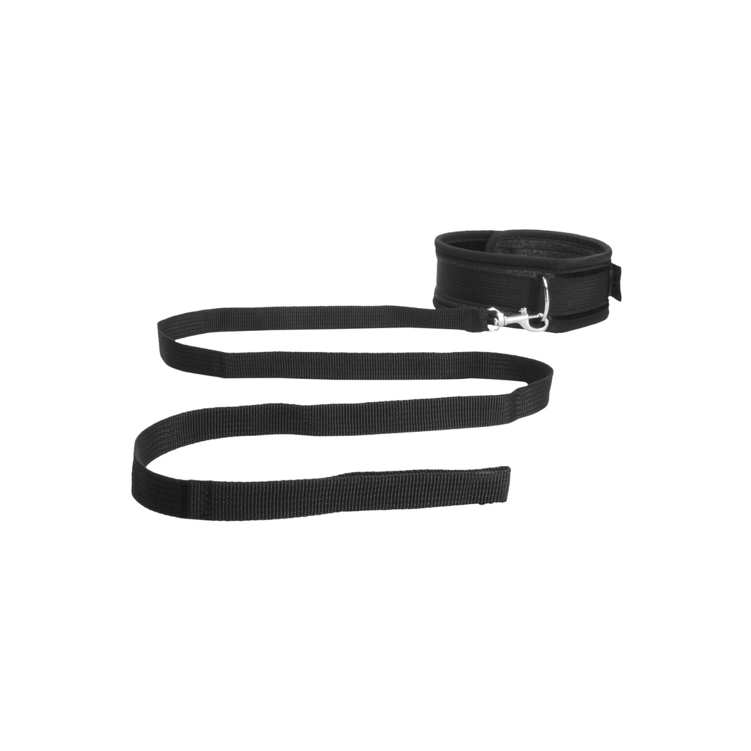 Ouch! Velvet Verstelbare Halsband Met Ketting