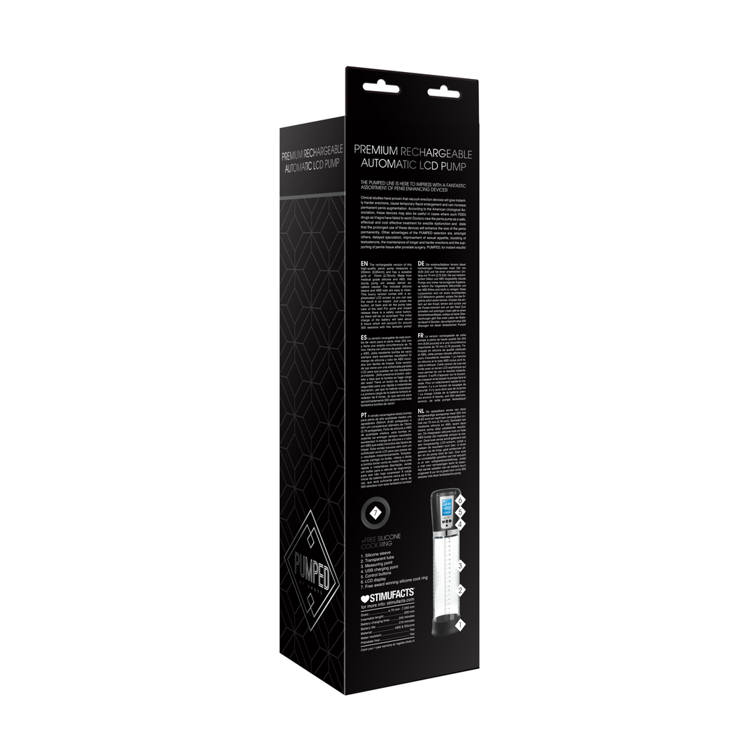 Pumped Premium Automatische Lcd Penispomp