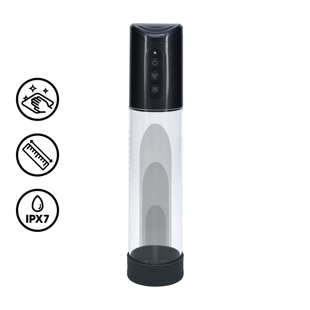 Pumped Hyperpump Rechargeable Penis Pump Gun Metal