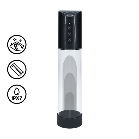 Pumped Hyperpump Rechargeable Penis Pump Gun Metal