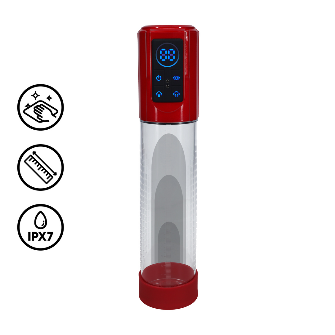 Pumped Megalift Automatic Waterproof Penis Pump Black