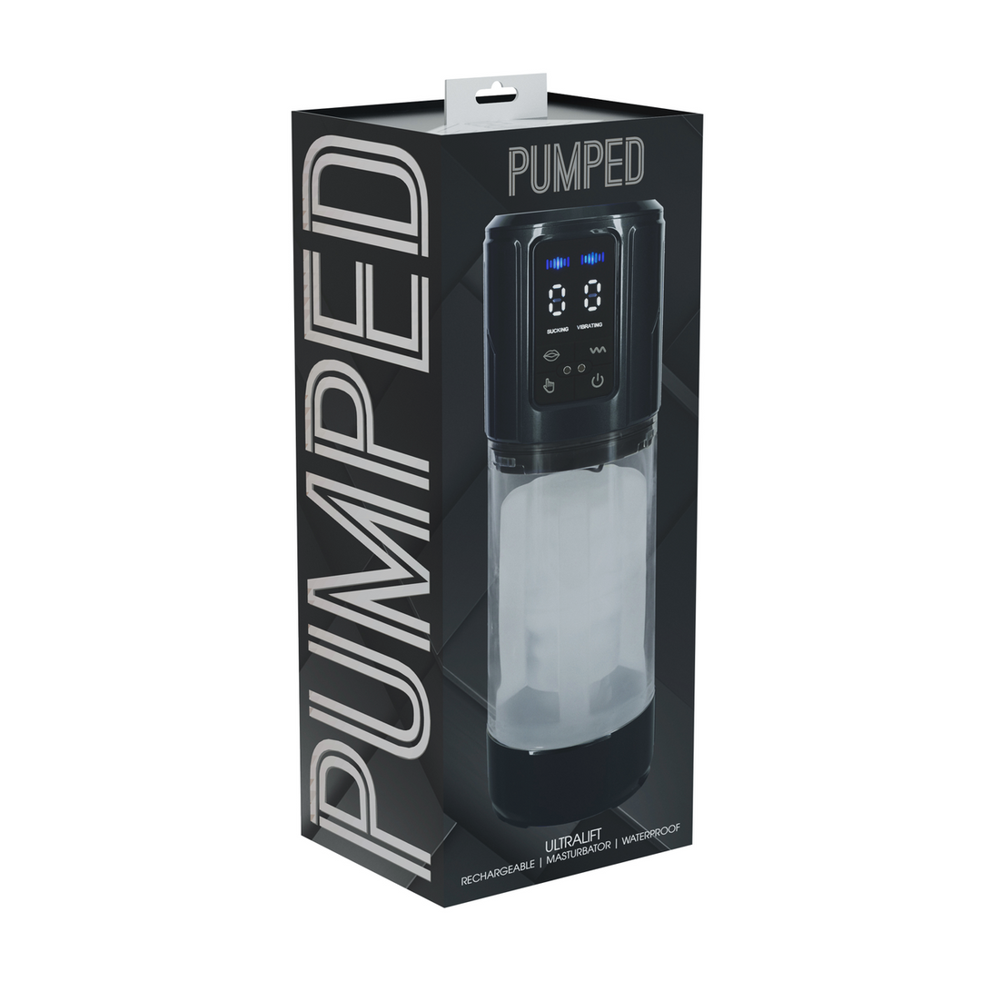 Pumped Ultralift Automatic Waterproof Masturbator Pump Gun Metal