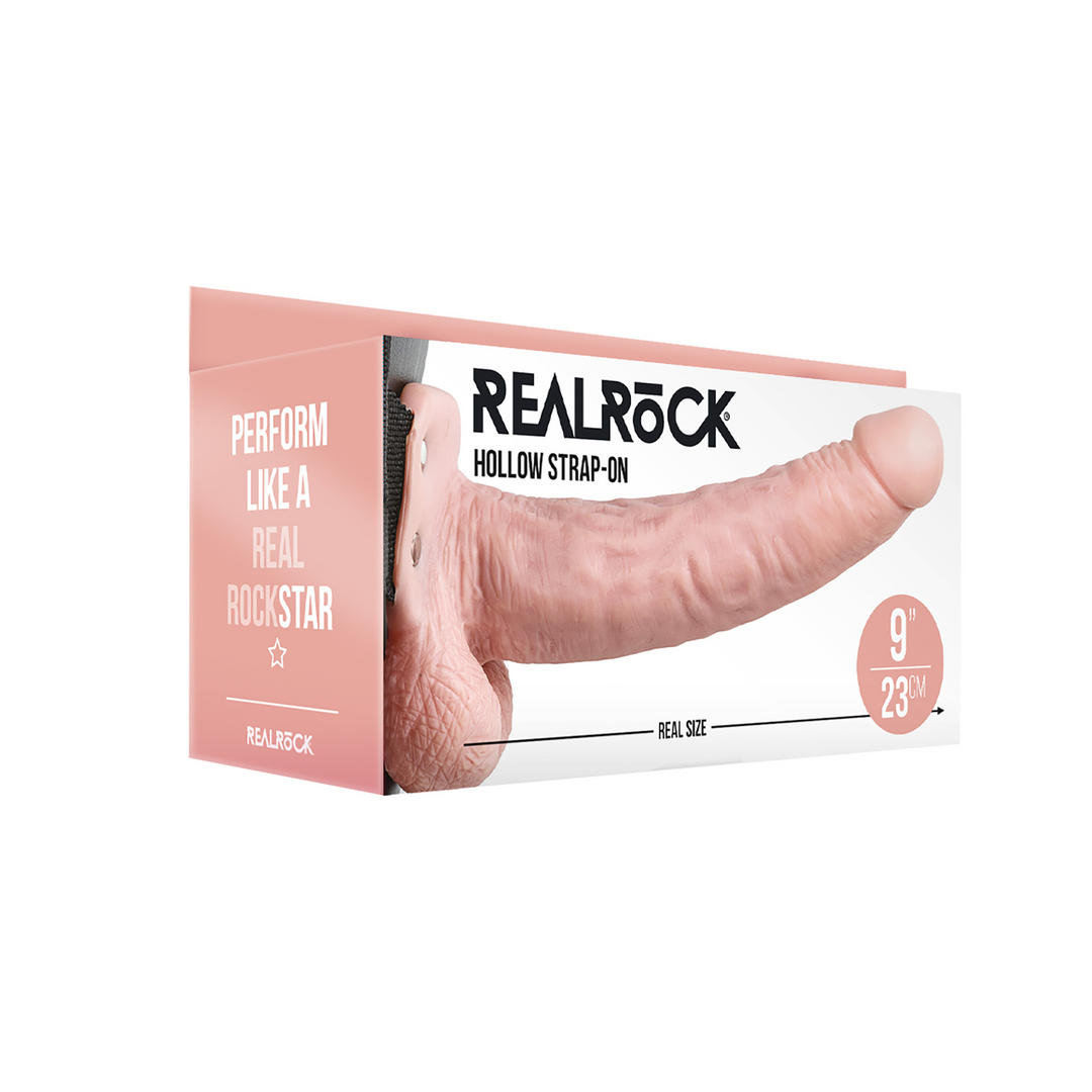 Realrock Hollow Strap On With Balls 9 / 23 Cm