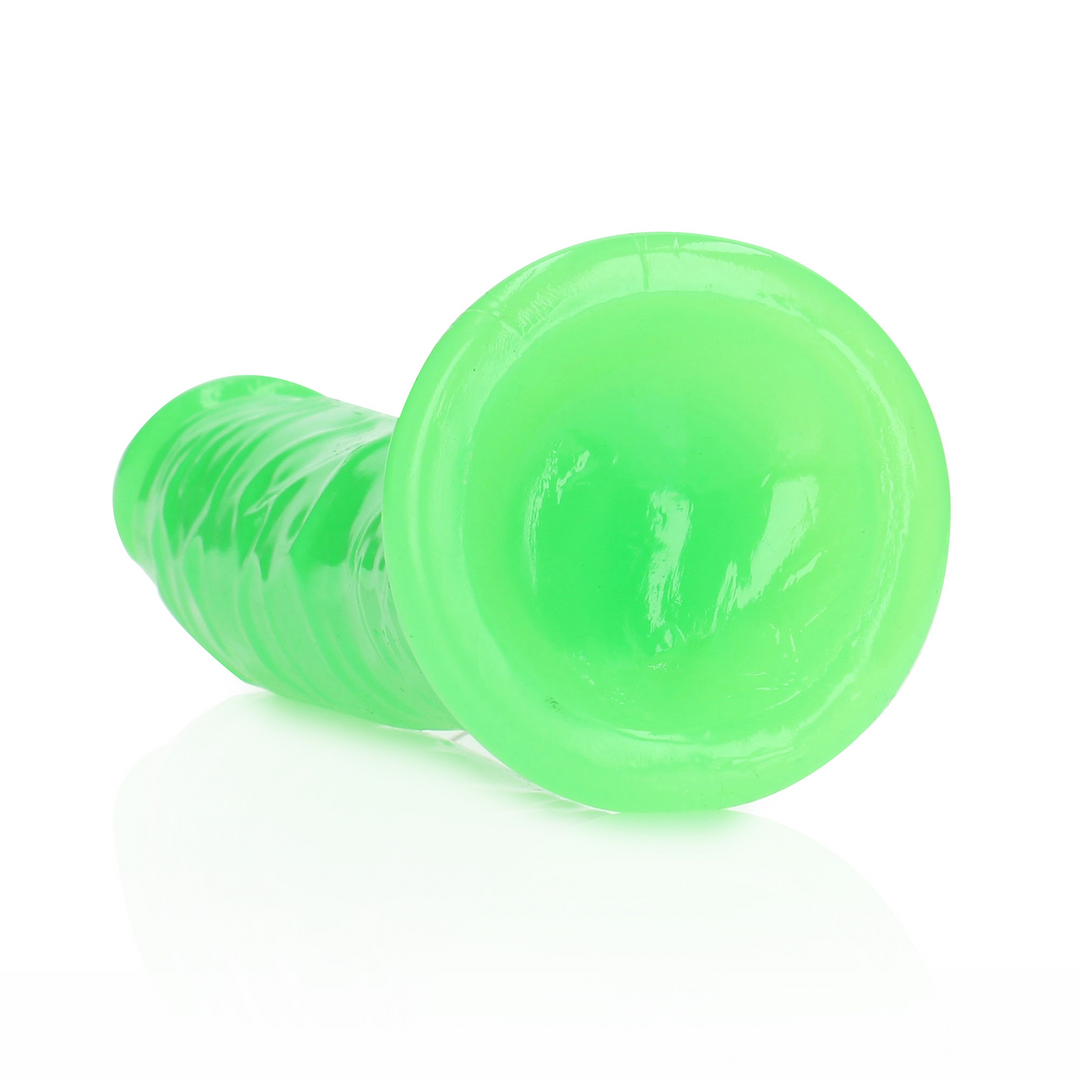 Realrock Slim Realistic Dildo With Suction Cup Glow In The Dark 8'' / 20 Cm