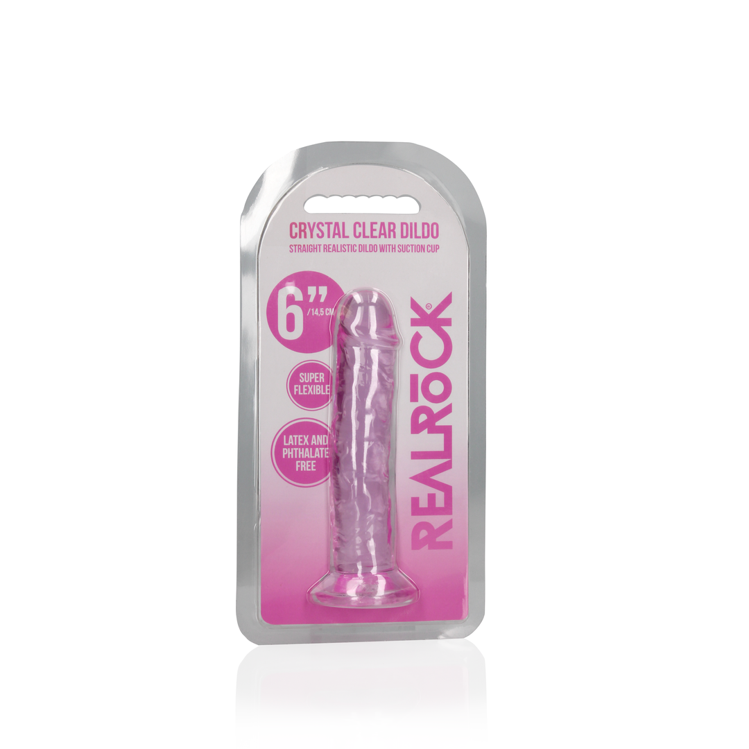 Realrock Straight Realistic Dildo With Suction Cup 6'' / 14,5