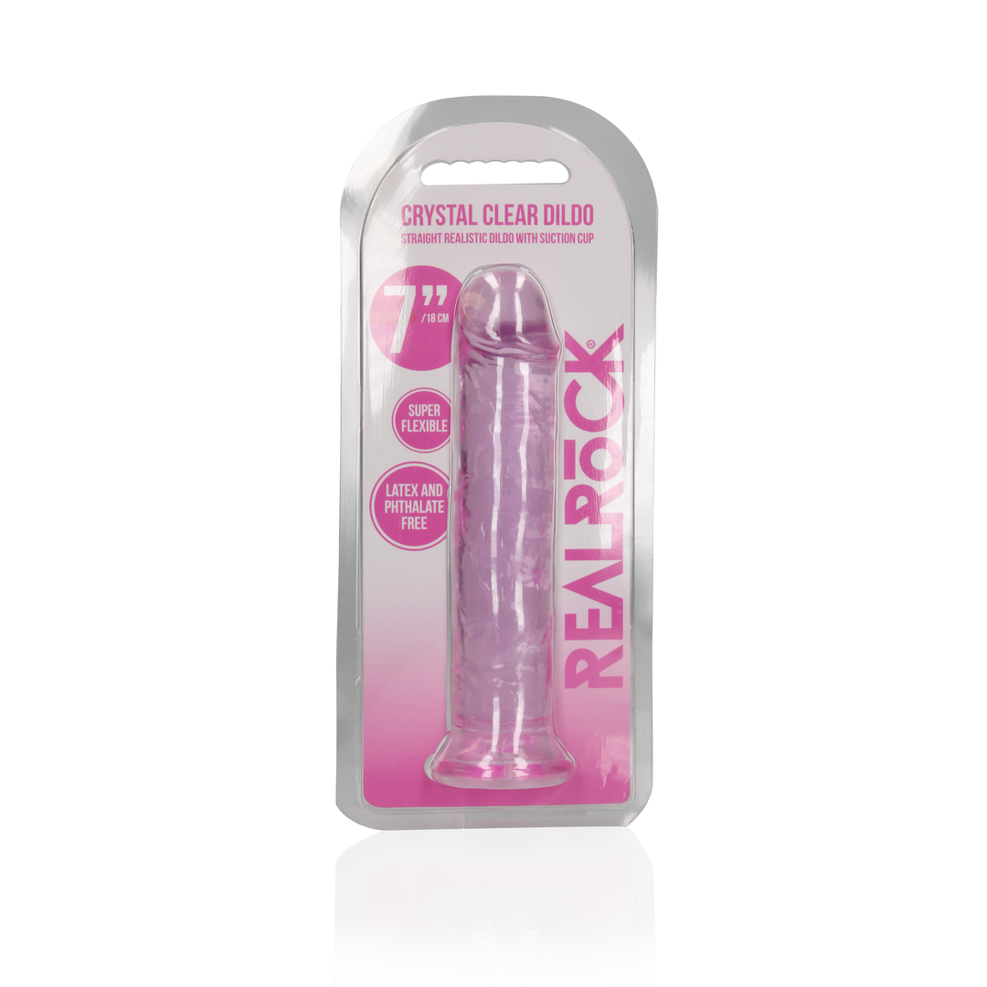 Realrock Straight Realistic Dildo With Suction Cup 7'' / 18