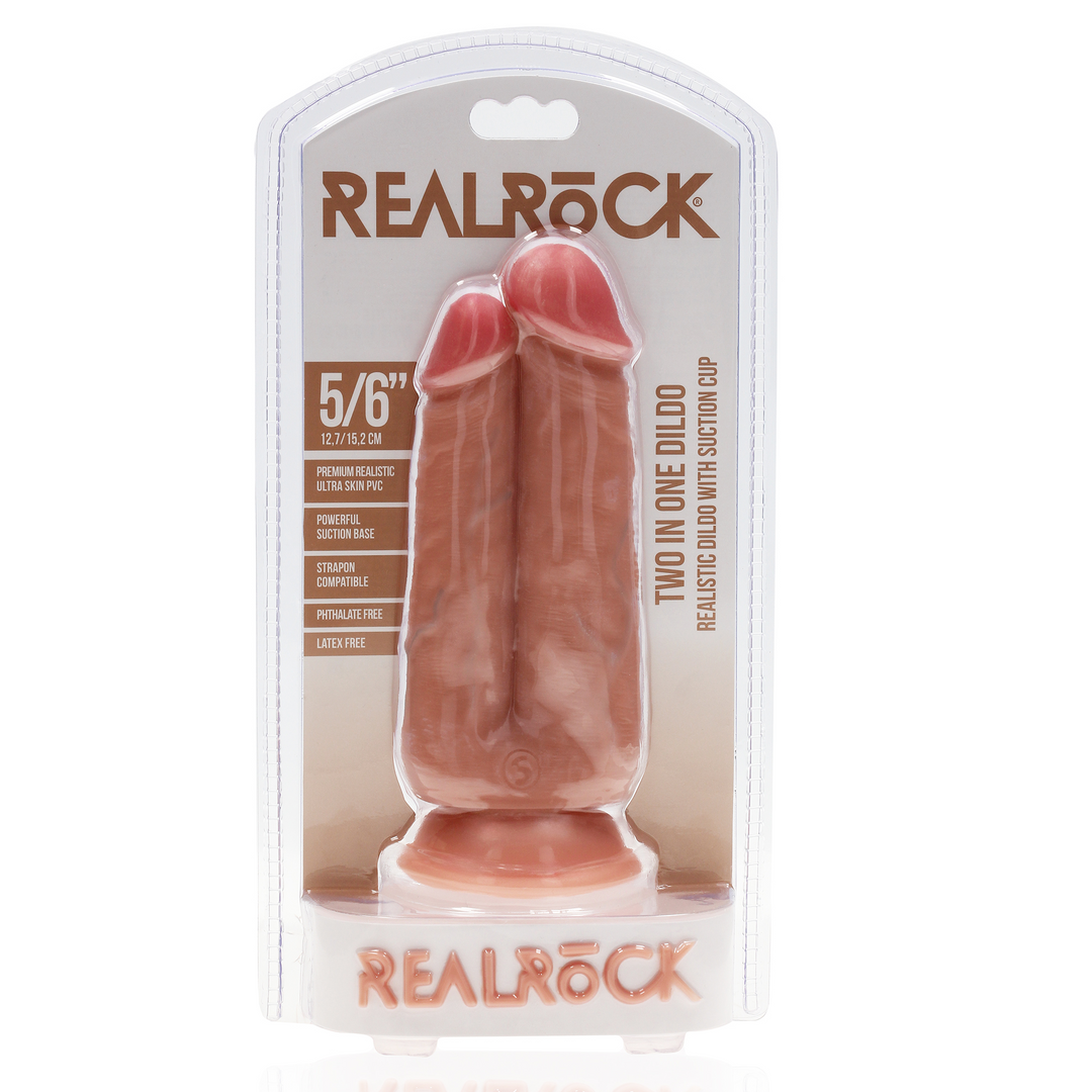 Realrock Two In One Dildo 5/6 12,7/15,2 Cm Flesh