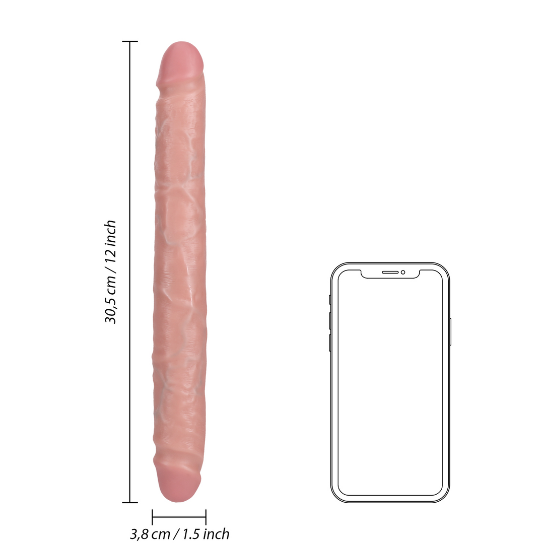Realrock Slim Double Ended Dong 12 / 30,5 Cm Flesh