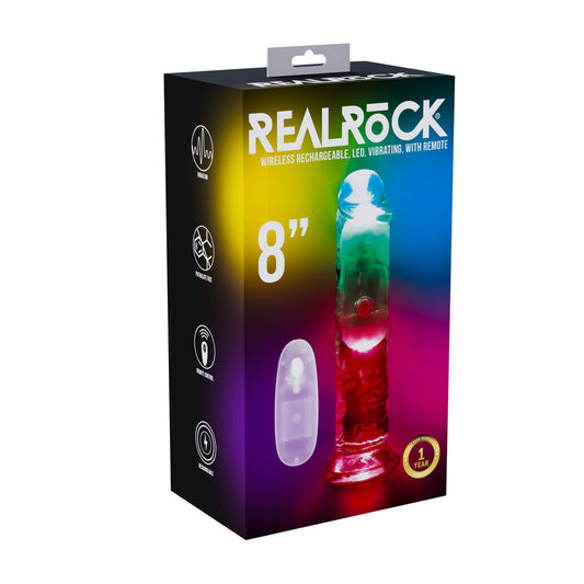 Realrock Led Glow Vibrerende Dildo 20 Cm