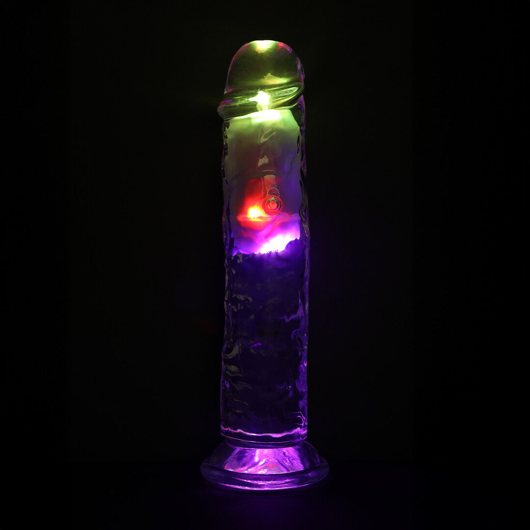Realrock Led Glow Vibrerende Dildo 20 Cm