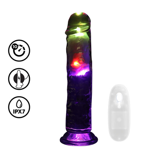 Realrock Led Glow Vibrerende Dildo 20 Cm