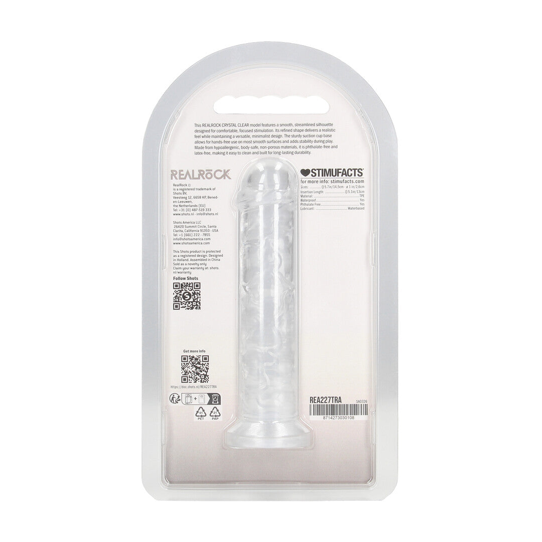 RealRock Realistic Dildo 5 / 12,7 Cm Transparent