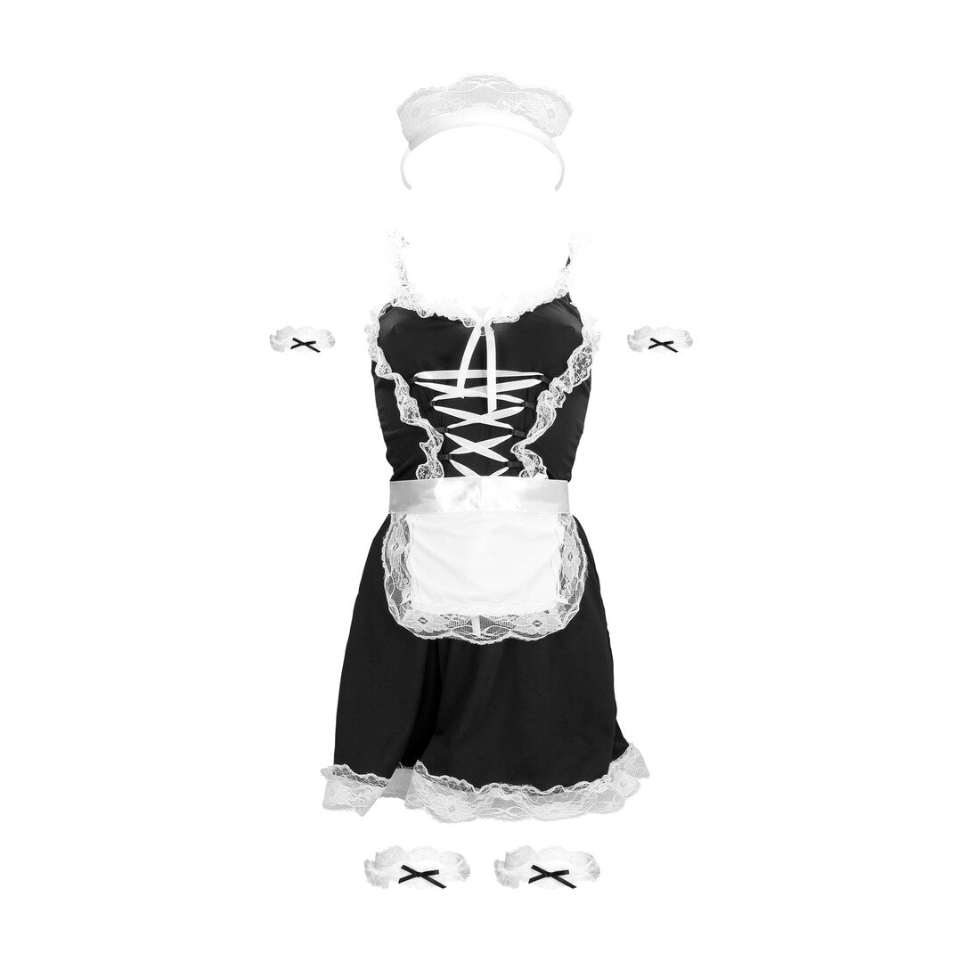 French Maid Costume S/m Black