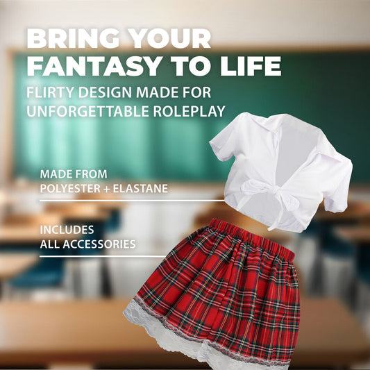 Schoolgirl Costume S/m White