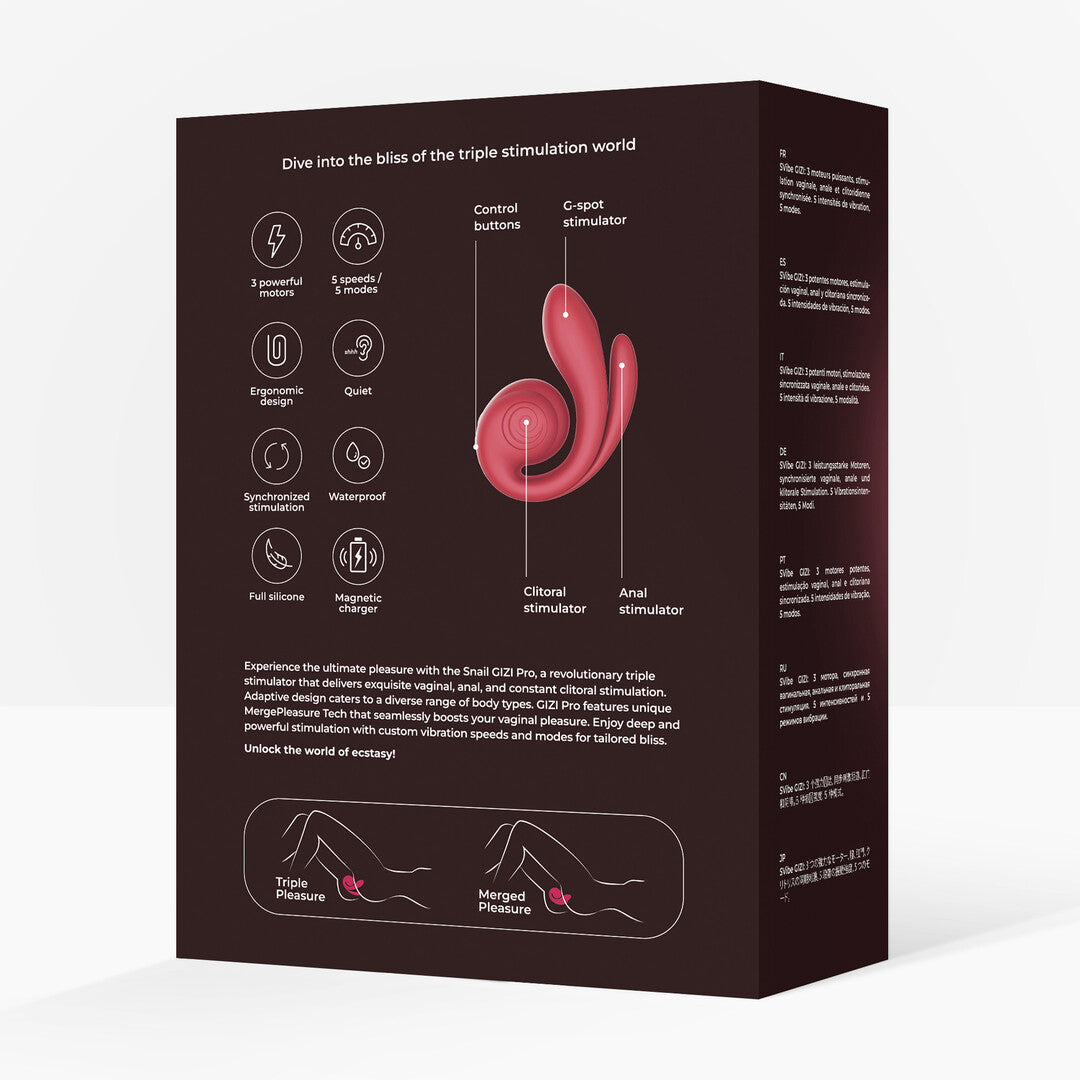 Gizi Pro Triple Stimulator Bordeaux