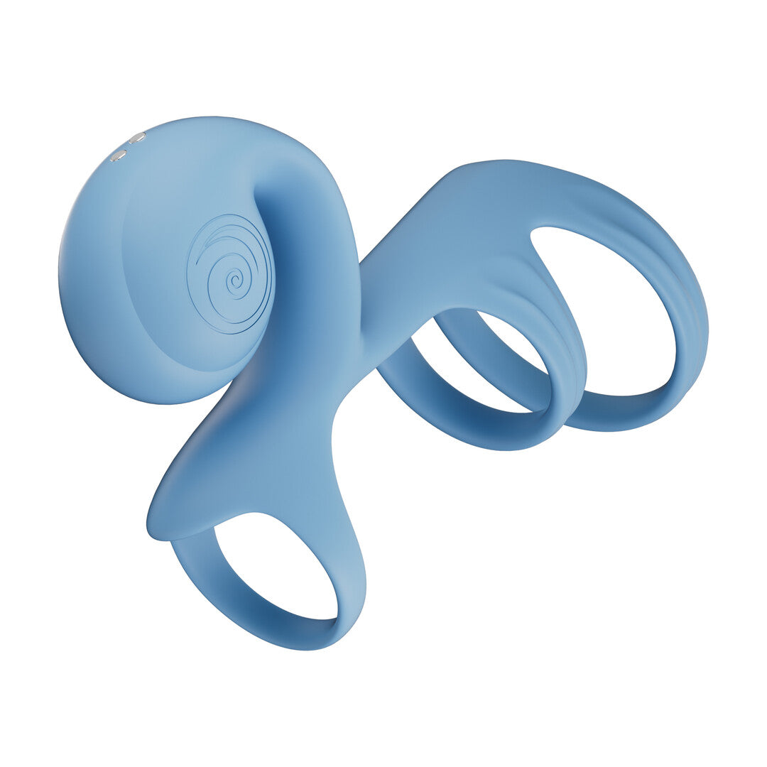 Jovi Arc Snail Couples Ring Blue Haze