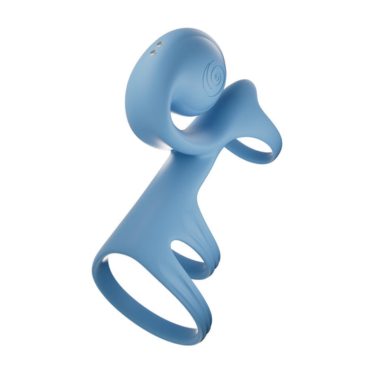 Jovi Arc Snail Couples Ring Blue Haze