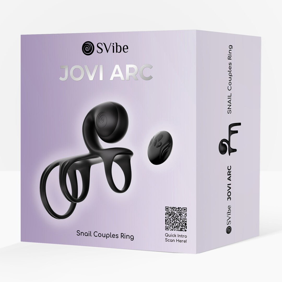 Jovi Arc Snail Couples Ring Noir Haze