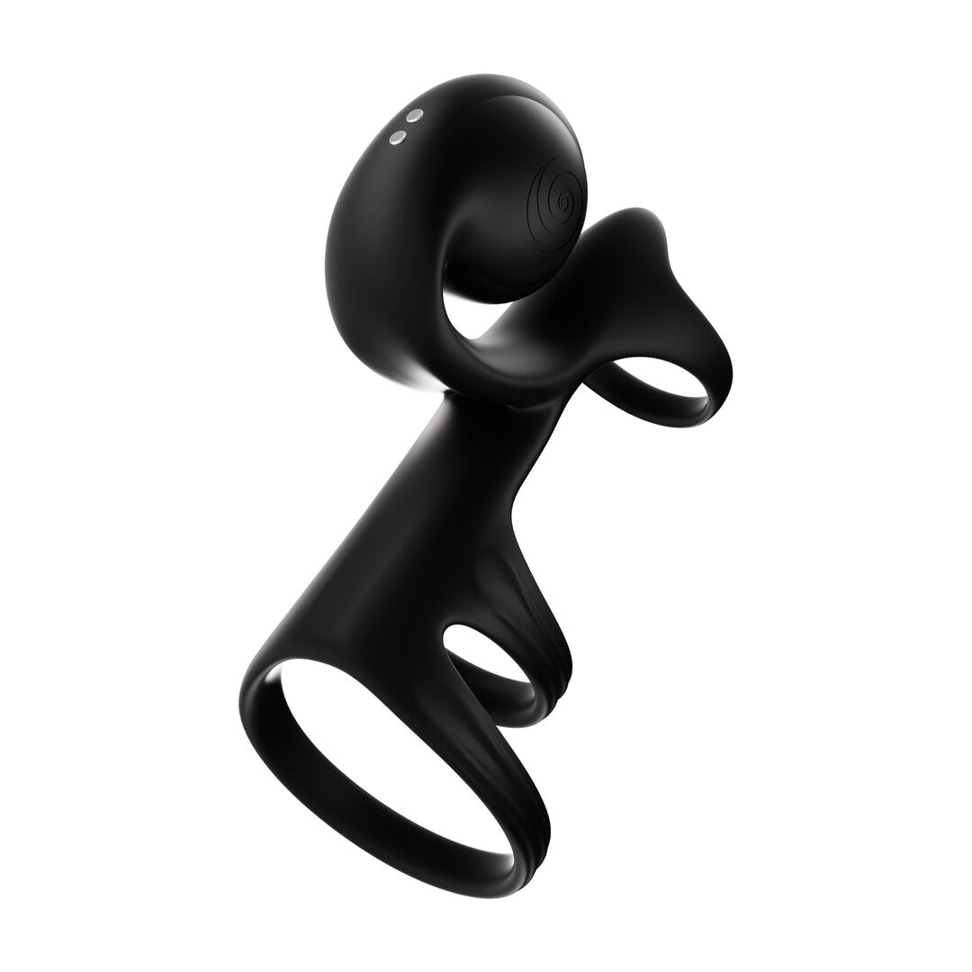 Jovi Arc Snail Couples Ring Noir Haze