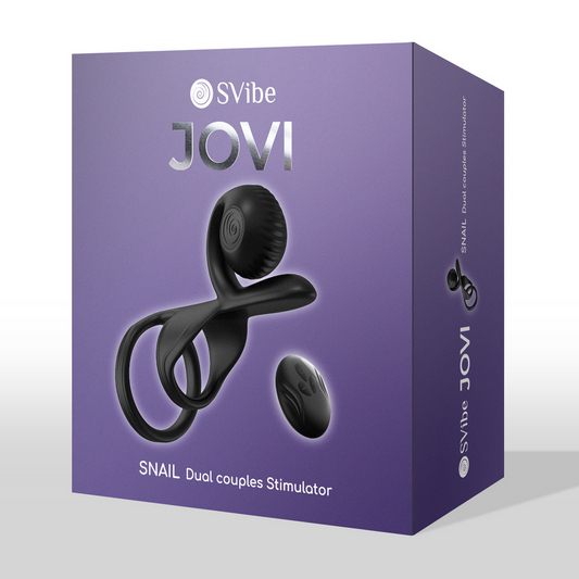 Jovi Estimulador De Anillo Doble Para Parejas Negro