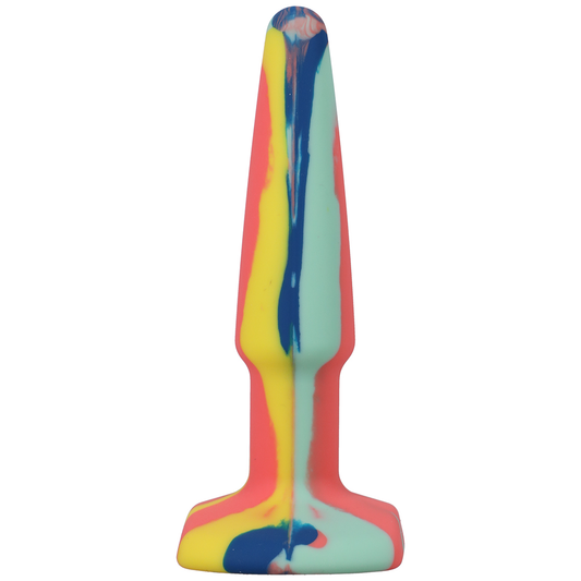 Groovy Silicone Anal Plug 4'' / 10 Cm Geel