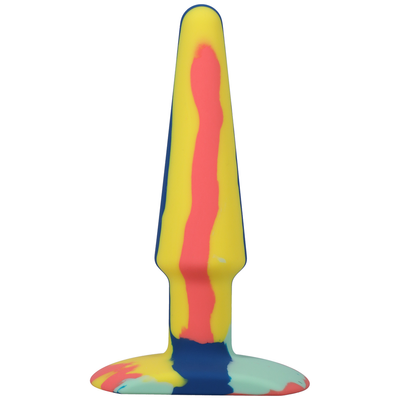 Groovy Silicone Anal Plug 5'' / 12 Cm Geel