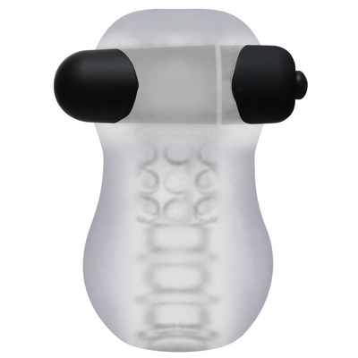 Helping Head Pro Vibrating Masturbator Sleeve Frost