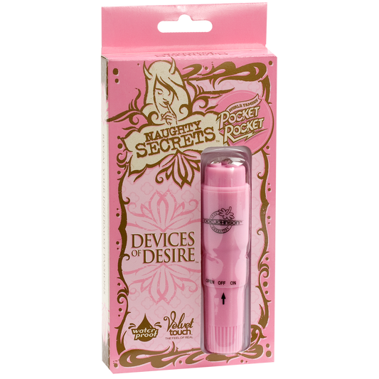 Naughty Secrets Devices Of Desire Pocket Rocket Pink