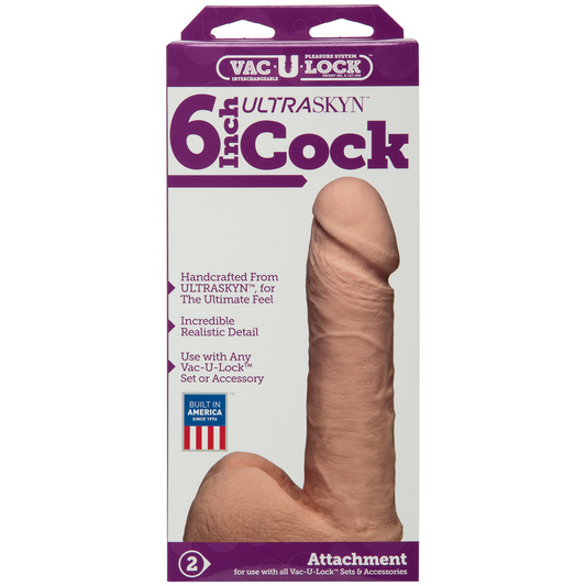 Realistic Ultraskyn Dildo 6 / 15 Cm White