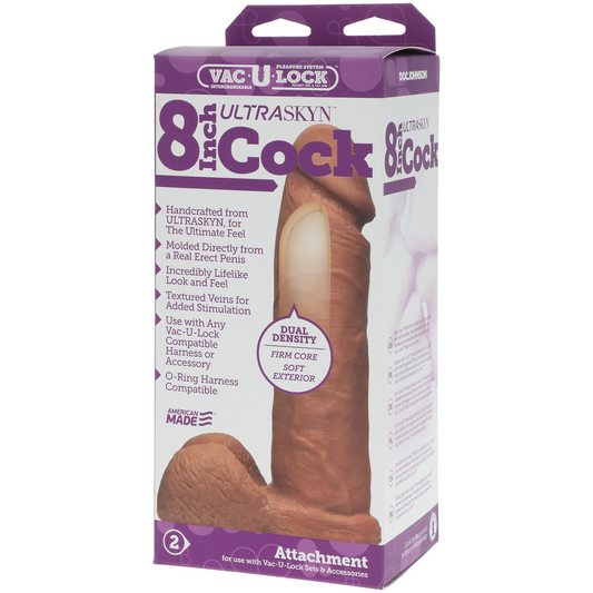 Realistic Ultraskyn Dildo 8 / 20 Cm Brown