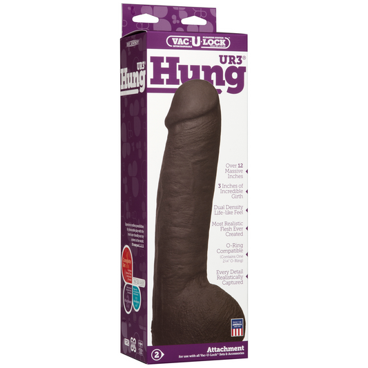 Realistic Hung Realistic Ultraskyn Dildo Black