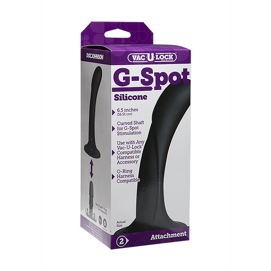 G Spot Silicone Dildo Black