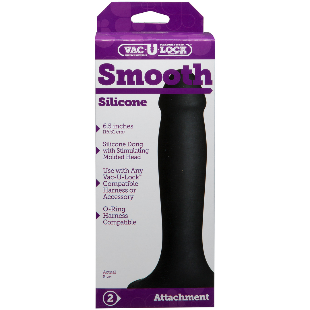 Smooth Silicone Dildo Black