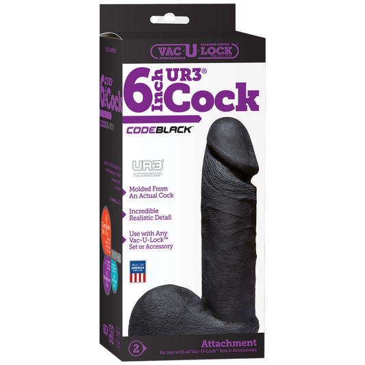 Codeblack Ultraskyn Dildo 6 / 15 Cm Black