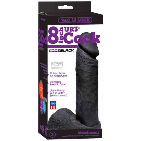 Codeblack Ultraskyn Dildo 8 / 20 Cm Black