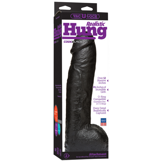 Codeblack Realistic Dildo 12 / 30 Cm Black
