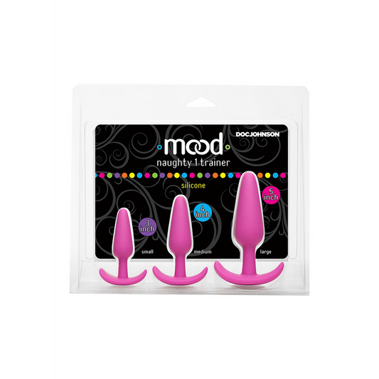 Naughty 1 Butt Plug Trainer Set Pink