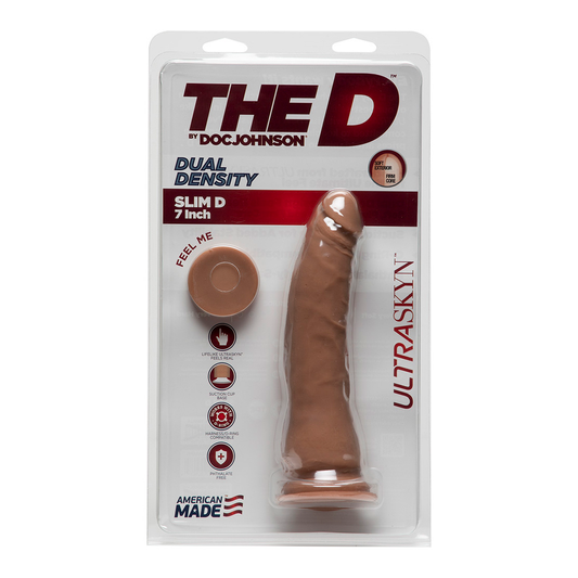 Thin D Realistic Ultraskyn Dildo 7 / 18 Cm Brown