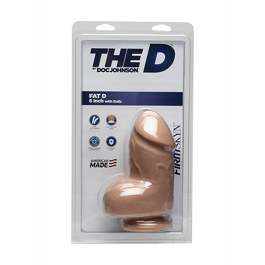Fat D Realistic Firmskyn Dildo With Balls 6 / 15 Cm Blank