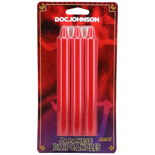 Japanese Drip Candles Red