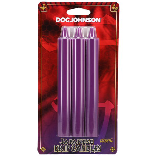 Japanese Drip Candles Purple