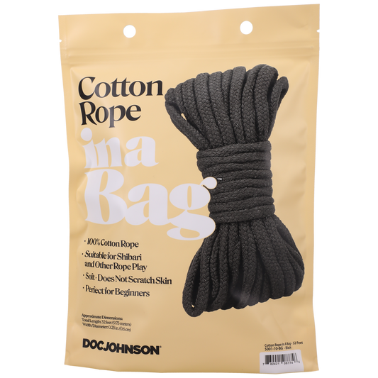 Cotton Rope 32 Ft Black
