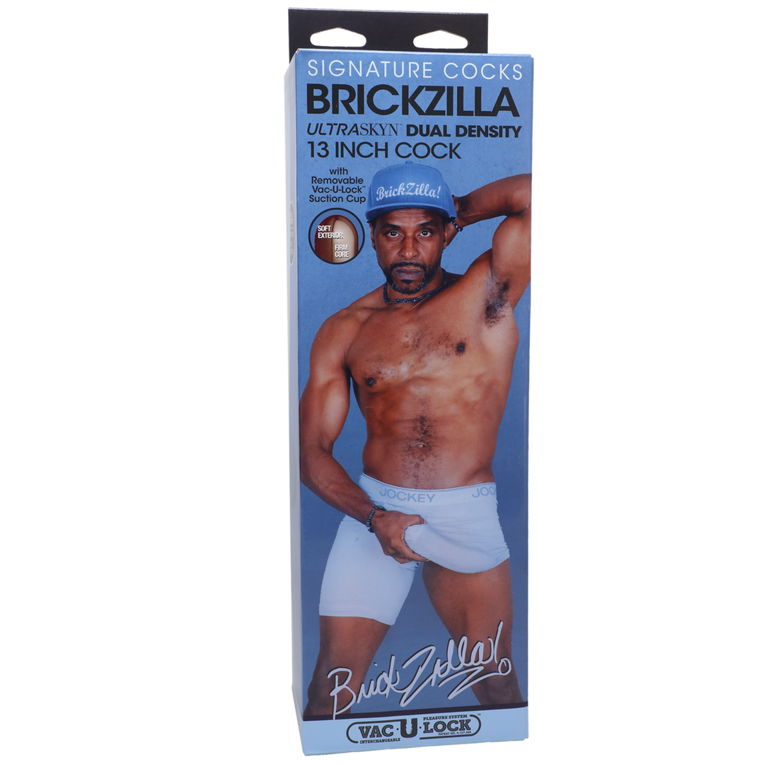 Brickzilla Realistic Ultraskyn Dildo 13 / 33 Cm Chocolate