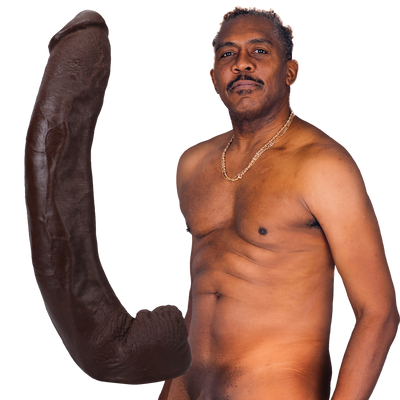 Dredd Realistic Ultraskyn Dildo 13.5 / 34 Cm Chocolate