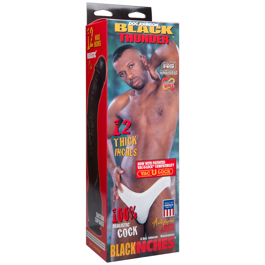 Black Thunder Realistic Dildo 12 / 30 Cm