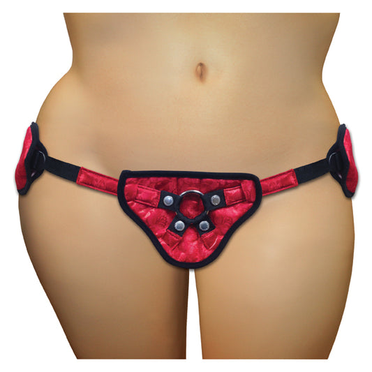 Sportsheets - Rood Kant &amp; Satijn Korset Plus Size