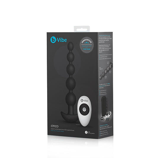 B-Vibe - Cinco Anale Kralen Zwart