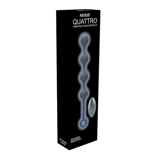 Nexus - Quattro Remote Control Vibrating Pleasure Beads Zwart